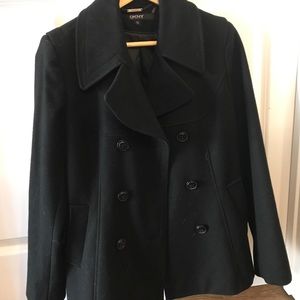 DKNY double breasted women’s peacoat sz 10